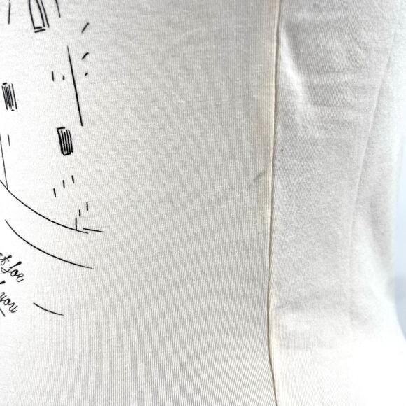 Taylor Swift Speak Now Babydoll Tee Kingdom Lights Castle Dragons Cream Size XS - Picture 8 of 12